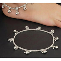 JS Fashion Royal Oxidised Plated Ghungroo Designer Anklet (Payal)