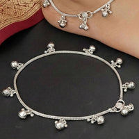 JS Fashion Royal Oxidised Plated Ghungroo Designer Anklet (Payal)