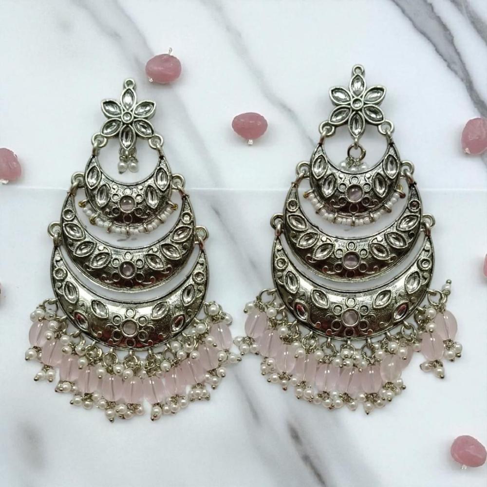 Wearhouse Fashion Traditional Kundan Long Dangle Earrings