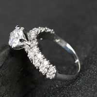 Sian Silver Plated American Diamond Ring