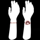 Mahi Combo of Two Beautiful Rakhis with Maroon and Pink Crystals for Brothers (RCO1105525Z)