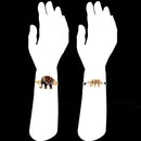 Mahi Elephant Motif Rakhi Combo Set of 2 for Brother | Colorful Enamel & Evil Eye Bead Rakhis (RCO1105823G)