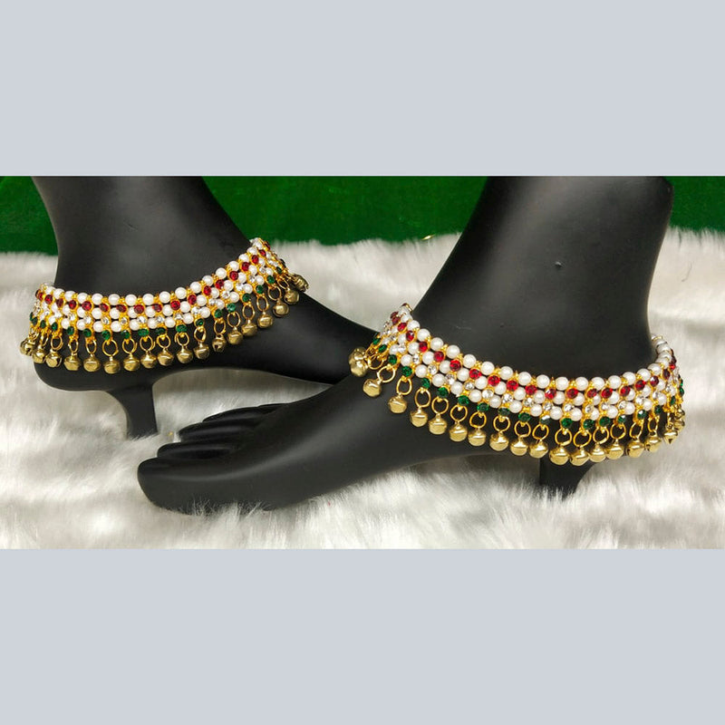 Darshana Jewels Gold Plated Austrian Stone Payal / Anklet