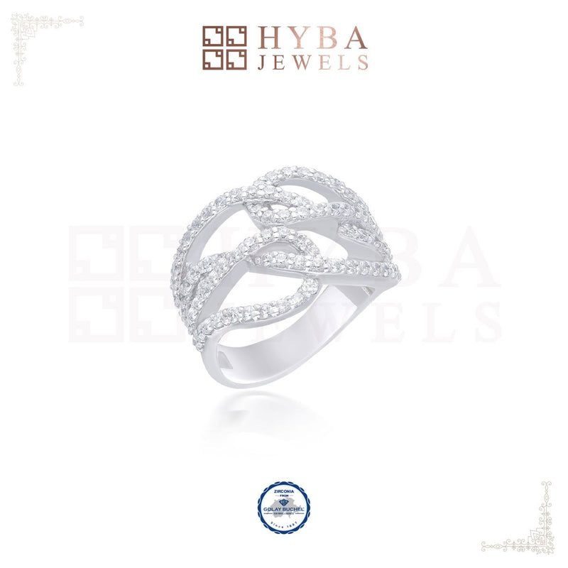 Luminous Yarn Cocktail Ring By Hyba Jewels