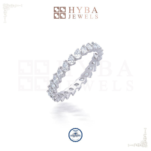 Pear Shape Eternity Band By Hyba Jewels