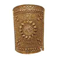 Raddhi Jewels Premium Quality Brass Rajwadi Gold Plated Openable Kada For Women/Girls