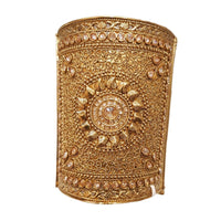 Raddhi Jewels Premium Quality Brass Rajwadi Gold Plated Openable Kada For Women/Girls