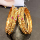 Raddhi Jewels Premium Quality Brass Rajwadi Gold Plated Set of 4 Bangles For Women/Girls