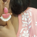 Raddhi Jewels Lastest Fashion Pearl Drop Chandbali Earrings For Women