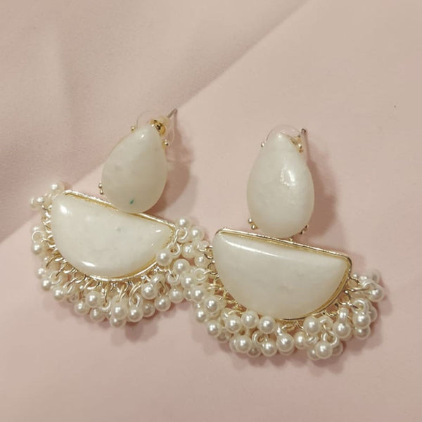 Raddhi Jewels Lastest Fashion Pearl Drop Chandbali Earrings For Women