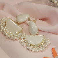 Raddhi Jewels Lastest Fashion Pearl Drop Chandbali Earrings For Women