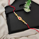 Js Fashion Pack of 3 Premium Traditional Gold Finish Rakhi Set