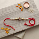 Js Fashion Pack of 3 Antique Designer Pearl Rakhi High Gold