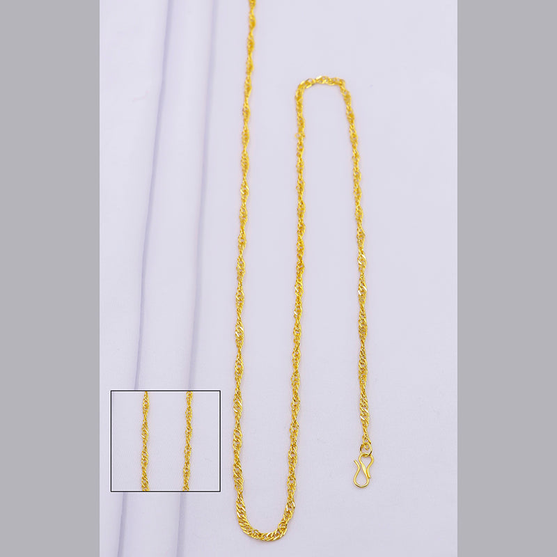 Mahavir Dye Gold Plated Chain