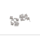 Sian Silver Plated American Diamond Dangler Earrings