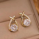 Bevy Pearls Austrian Stone Assorted Design Studs Earrings 