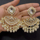 ShringarStreet Gold Plated Kundan Stone And Beads Dangler Earrings