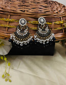ShringarStreet Gold Plated Kundan Stone Pearl And Beads Dangler Earrings