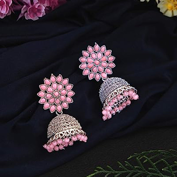 Latest Designer Pink Jhumka earrings for women Party wear earrings Jhumka  earrings fancy big for wedding