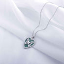 Tarohi JewelsStainless Steel Heart Inside Butterfly Pendent Necklace - STNK 5019