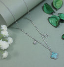 Tarohi Jewels Stainless Steel Clover Pendent Necklace - STNK 5473