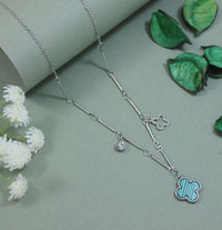 Tarohi Jewels Stainless Steel Clover Pendent Necklace - STNK 5473