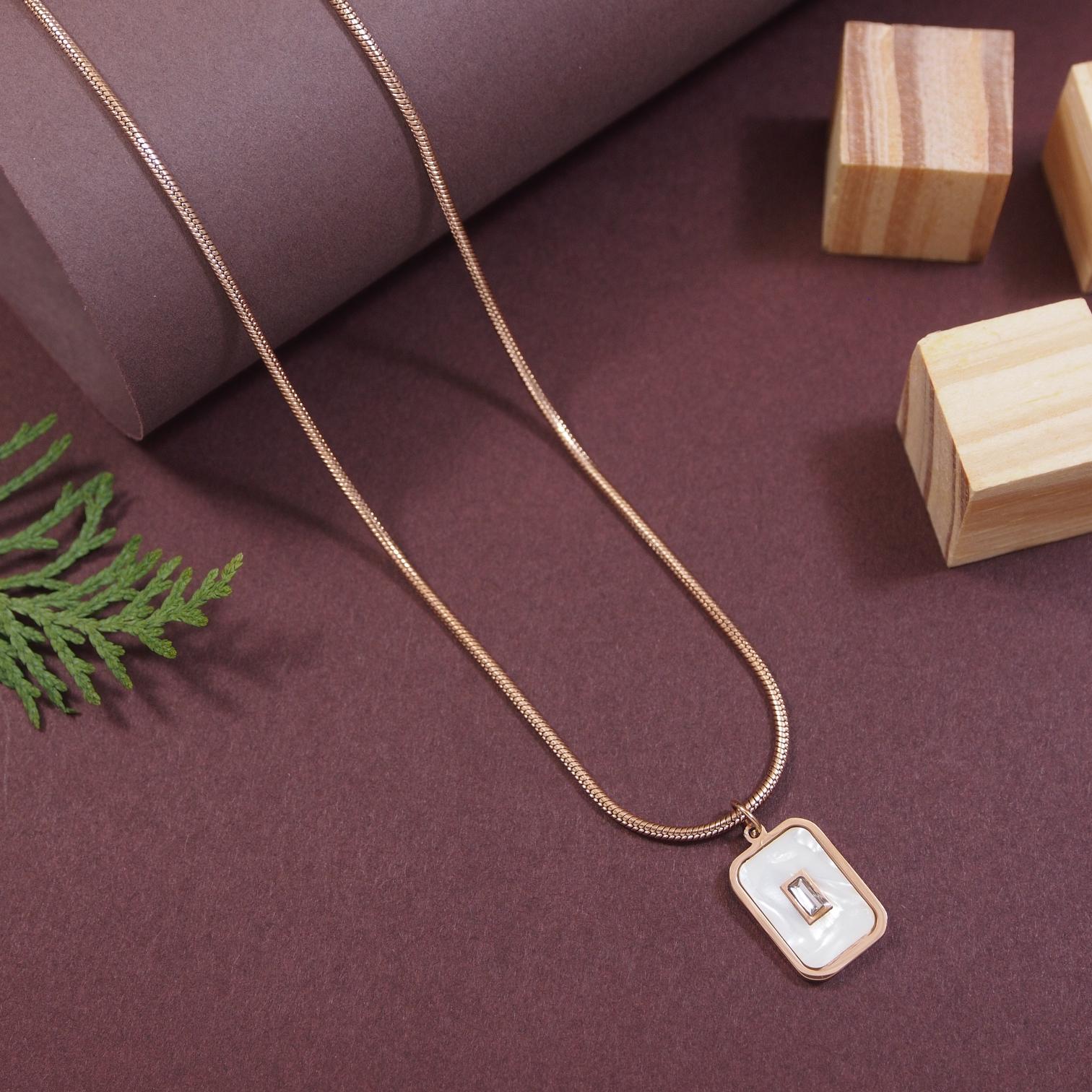 Tarohi Jewels Stainless Steel  Necklace