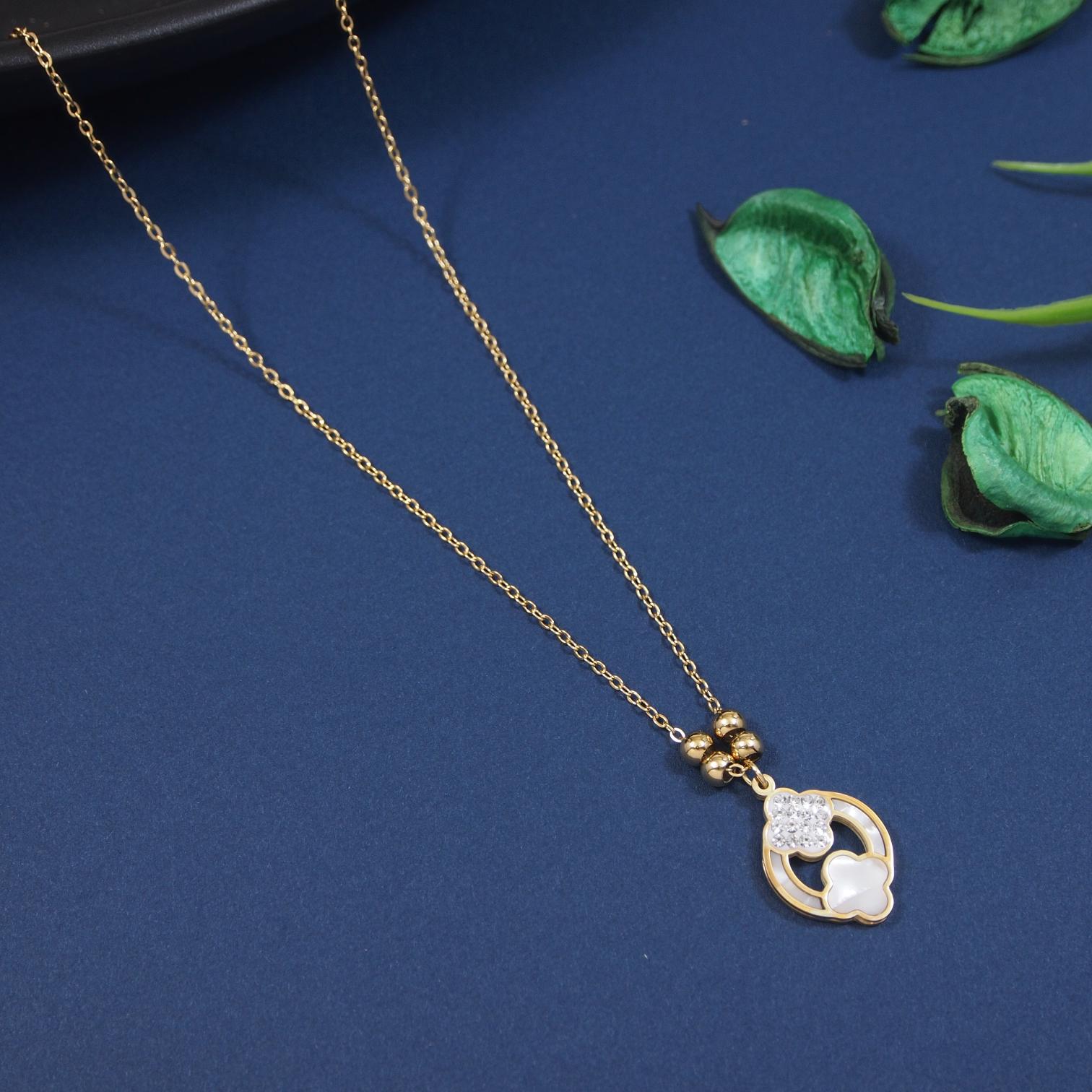 Tarohi Jewels Stainless Steel  Necklace
