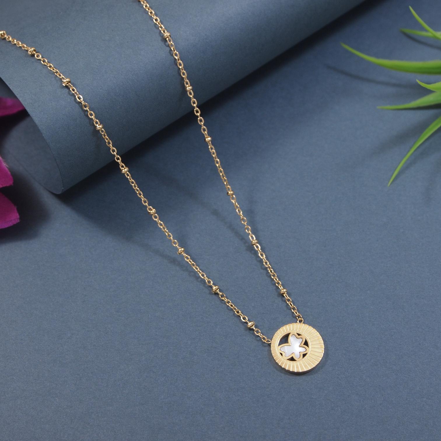 Tarohi Jewels Stainless Steel  Necklace