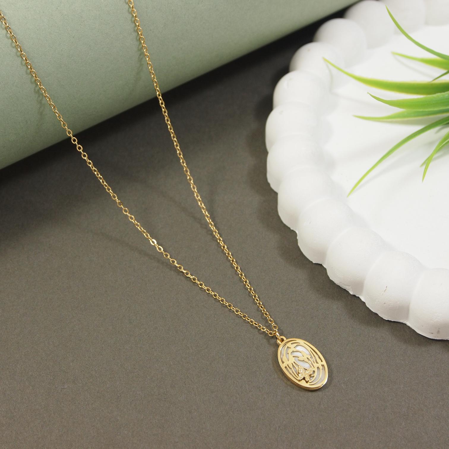 Tarohi Jewels Stainless Steel  Necklace