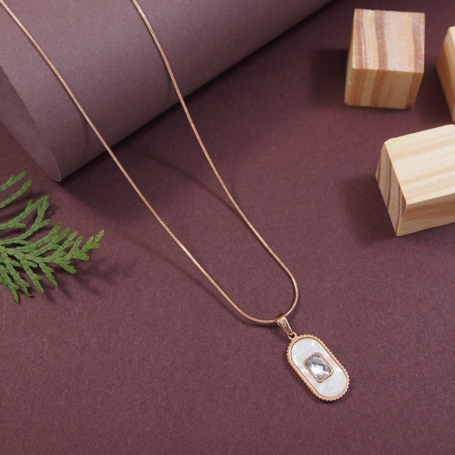 Tarohi Jewels Stainless Steel  Necklace