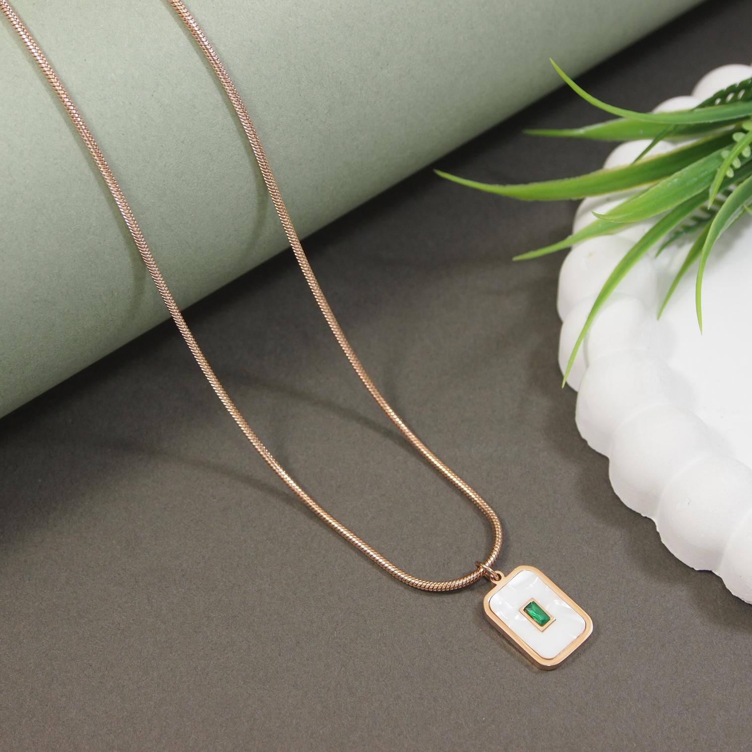Tarohi Jewels Stainless Steel  Necklace