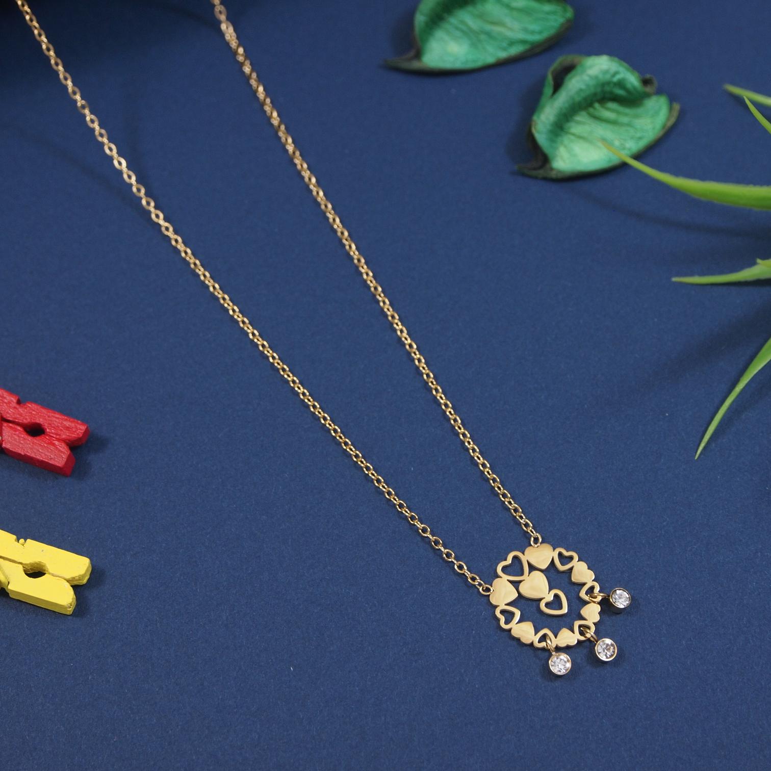 Tarohi Jewels Stainless Steel  Necklace