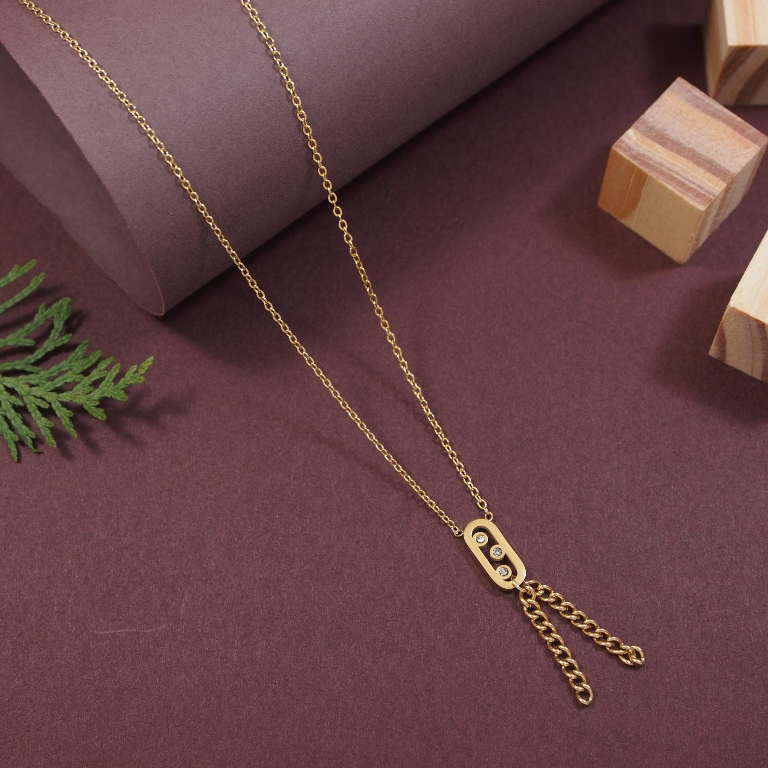 Tarohi Jewels Stainless Steel  Necklace