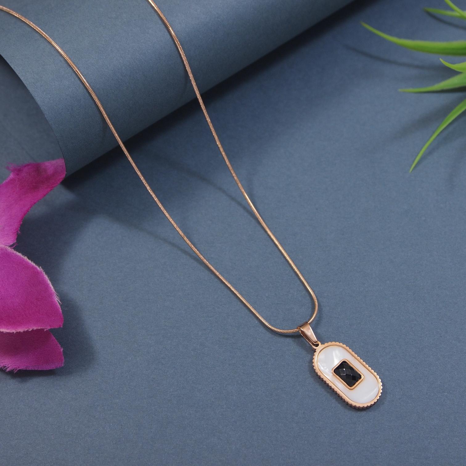 Tarohi Jewels Stainless Steel  Necklace