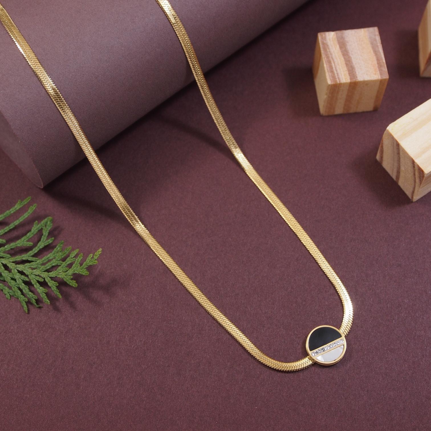 Tarohi Jewels Stainless Steel  Necklace