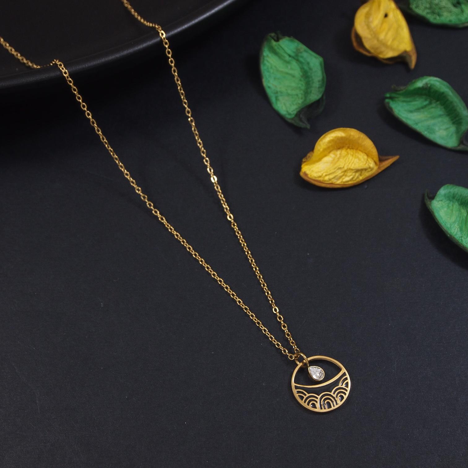 Tarohi Jewels Stainless Steel  Necklace