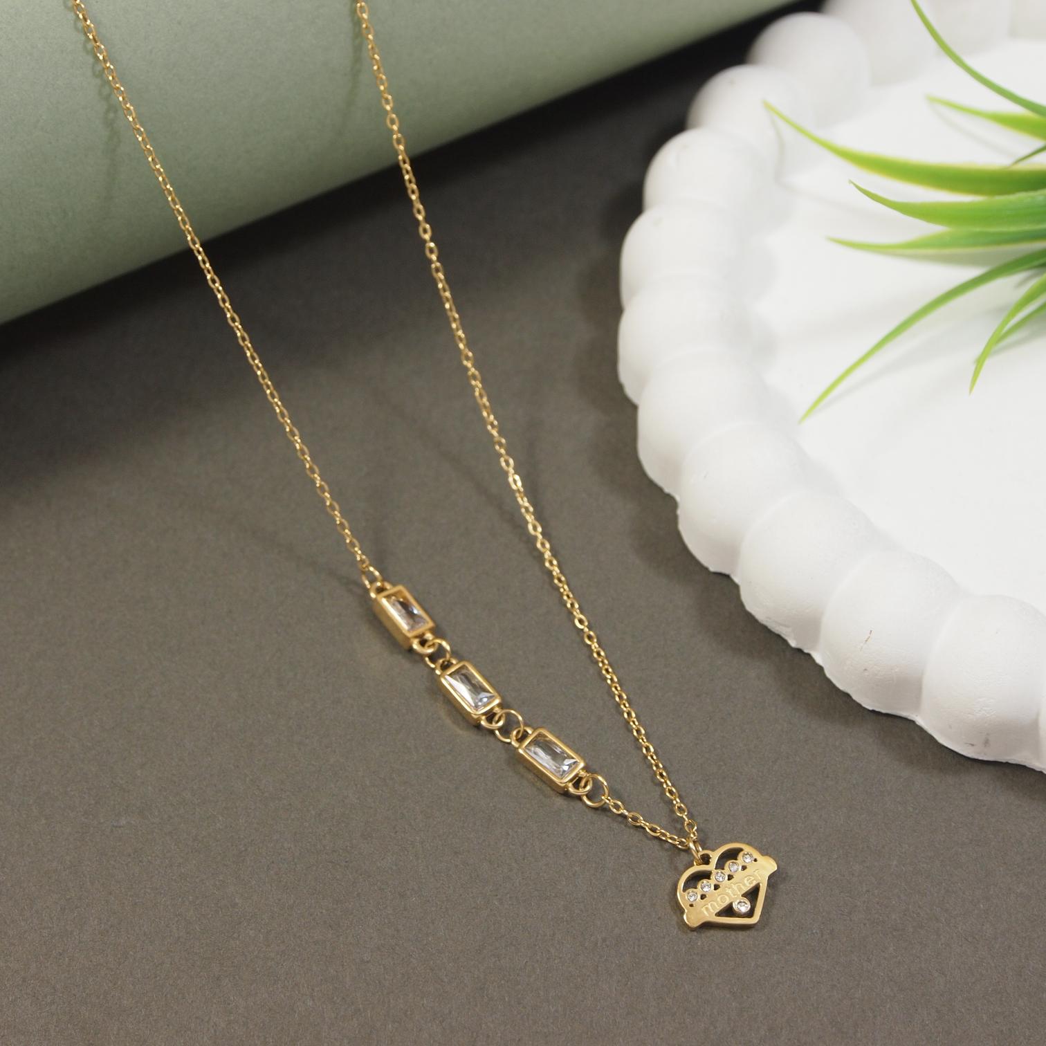 Tarohi Jewels Stainless Steel  Necklace