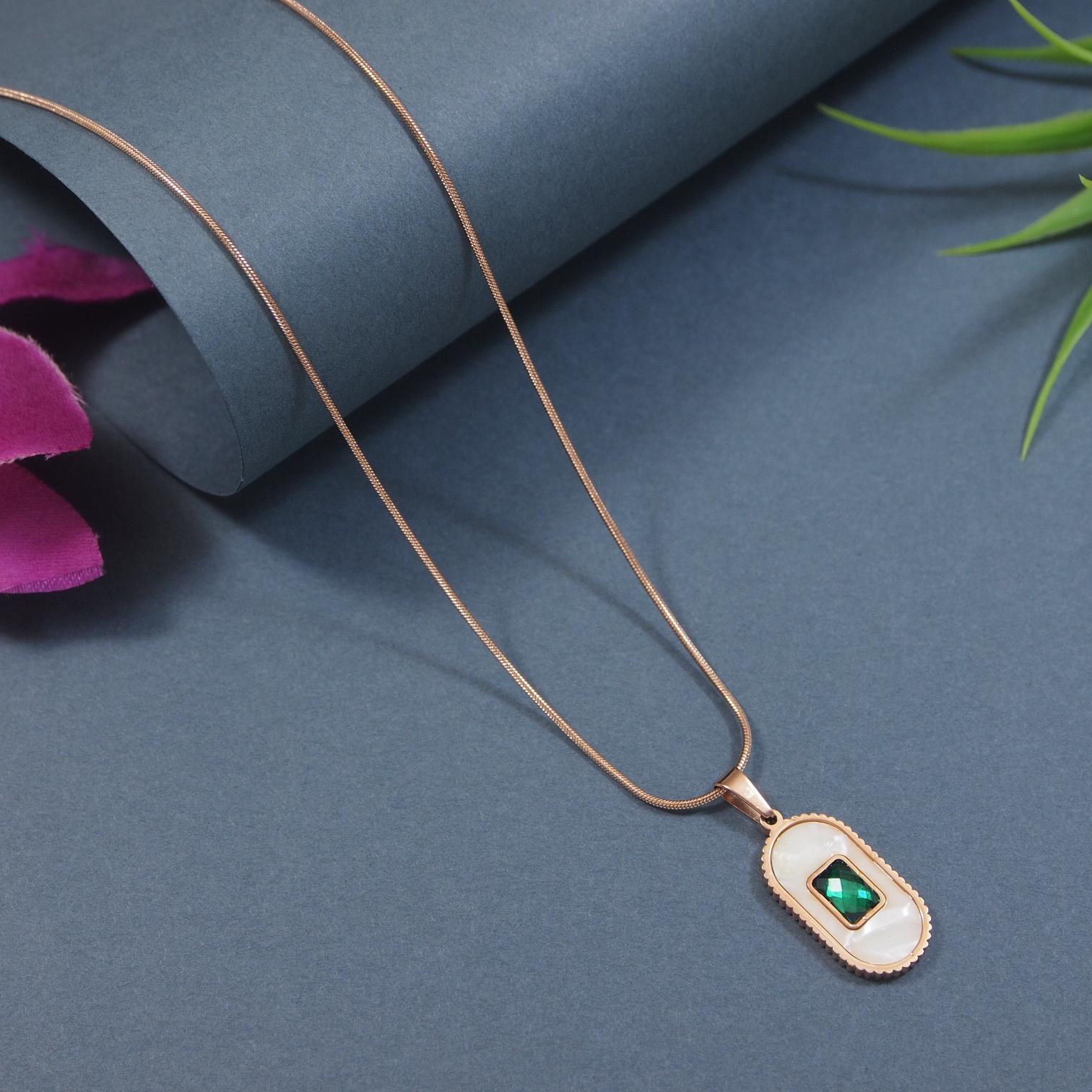 Tarohi Jewels Stainless Steel  Necklace