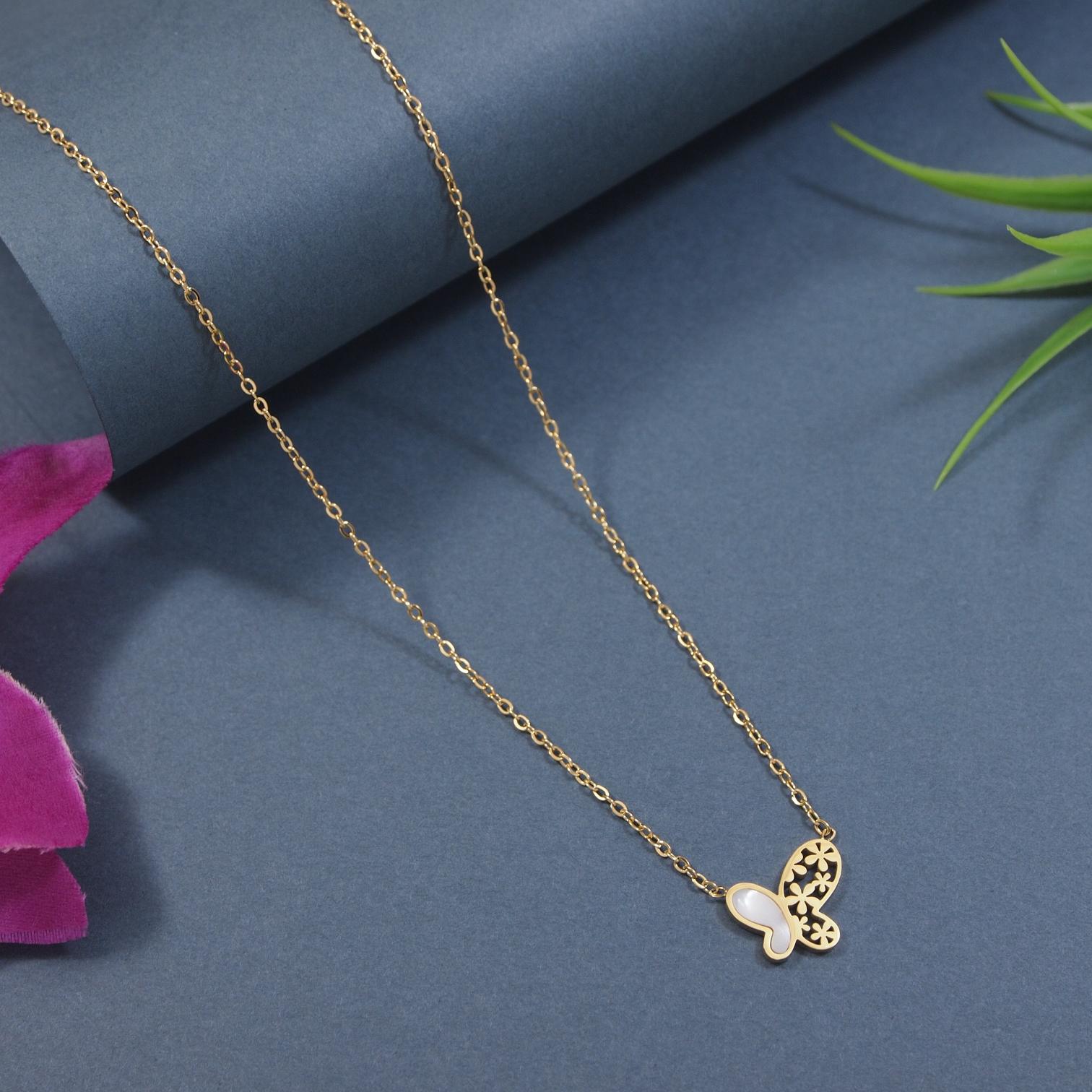 Tarohi Jewels Stainless Steel  Necklace