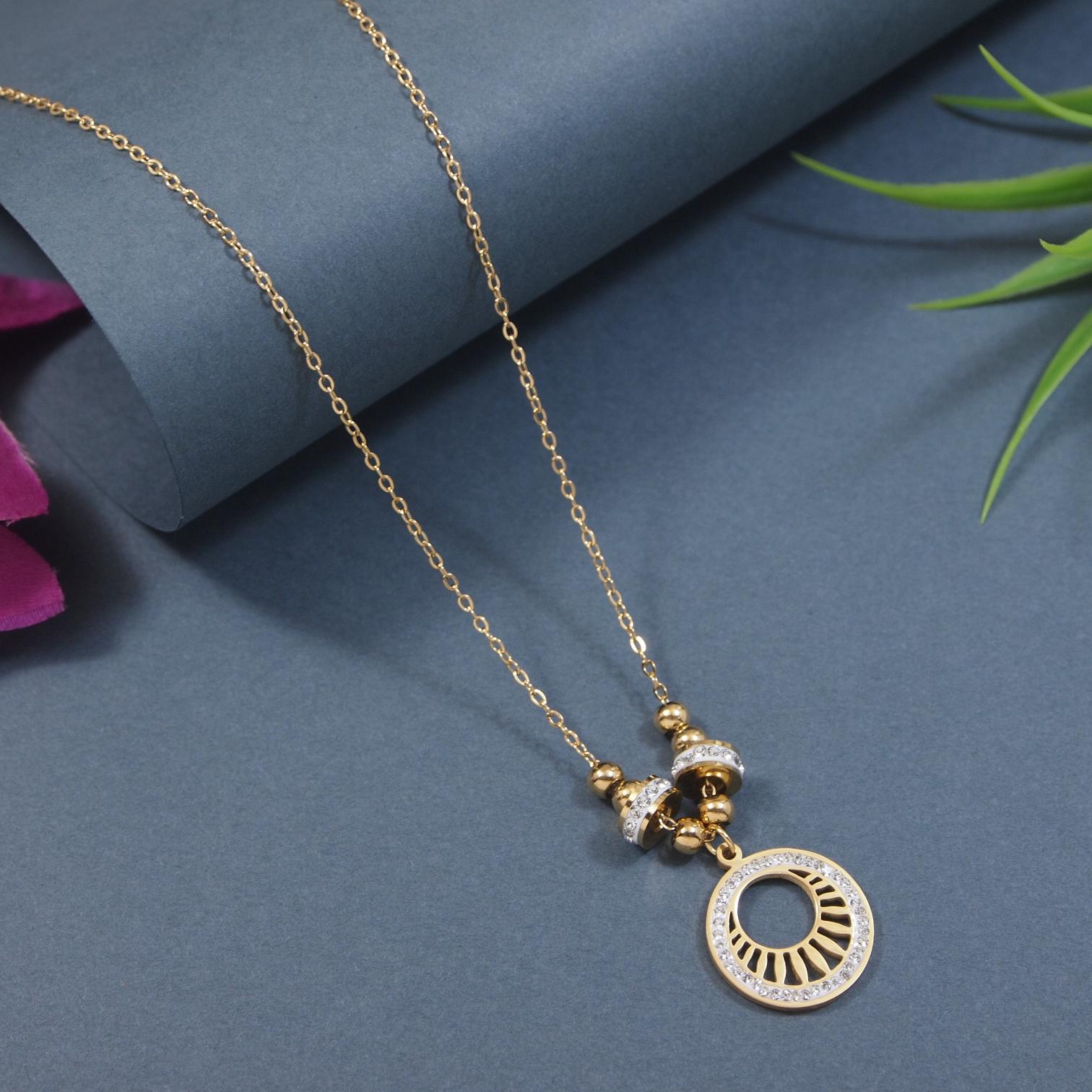 Tarohi Jewels Stainless Steel  Necklace