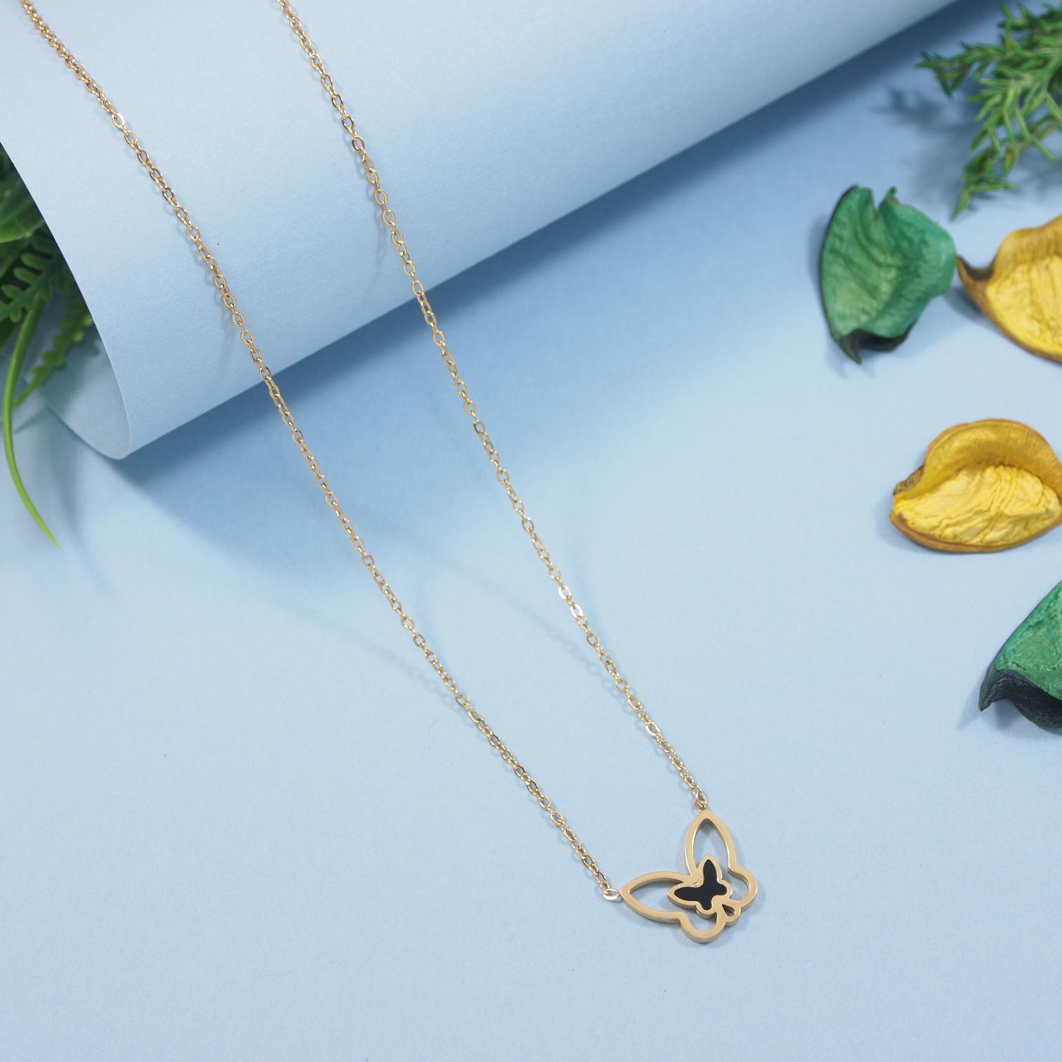 Tarohi Jewels Stainless Steel  Necklace
