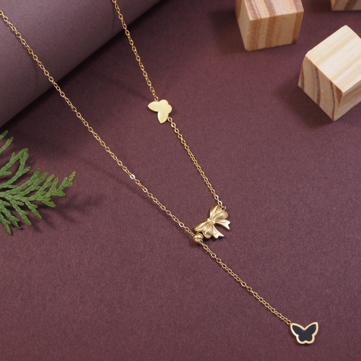 Tarohi Jewels Stainless Steel  Necklace