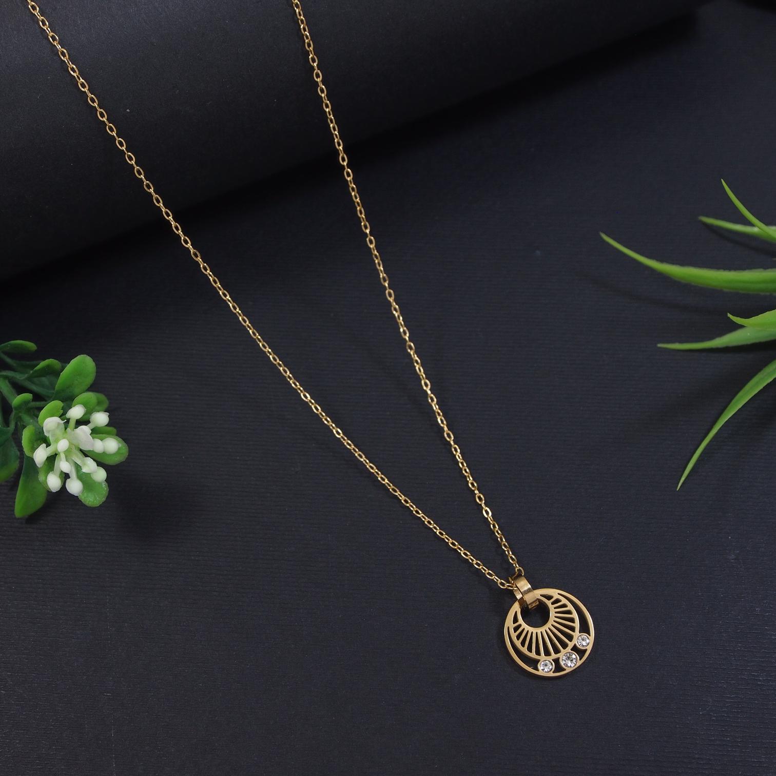 Tarohi Jewels Stainless Steel  Necklace