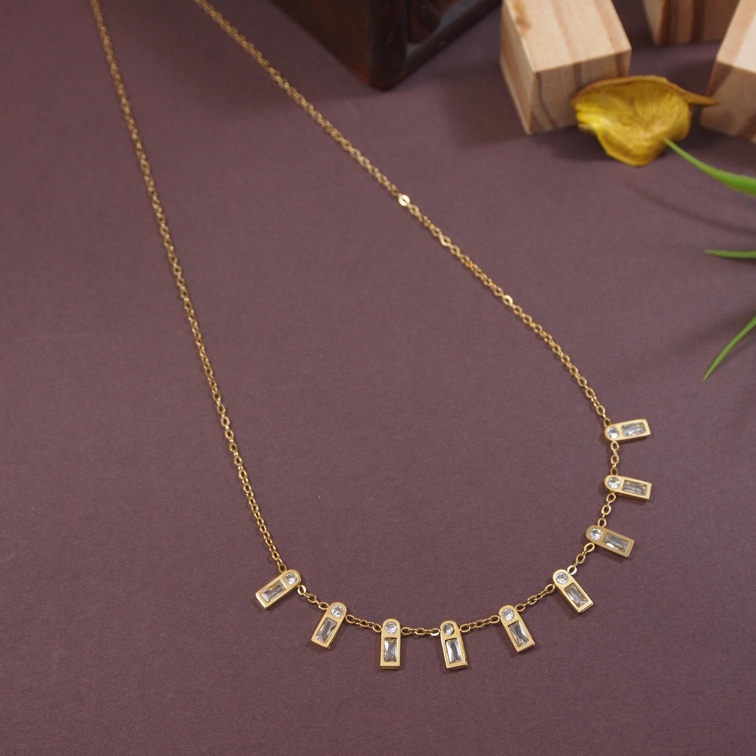 Tarohi Jewels Stainless Steel  Necklace