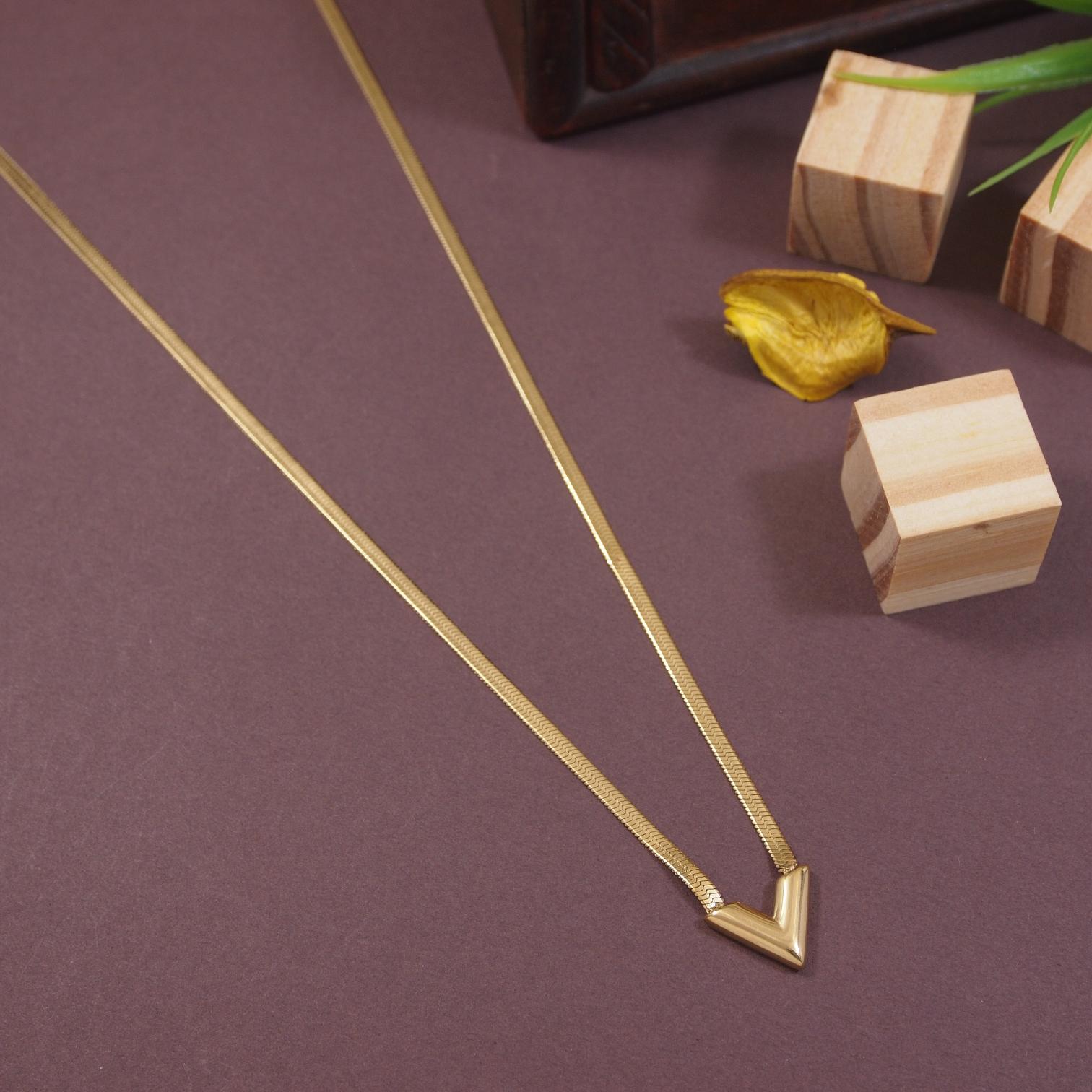 Tarohi Jewels Stainless Steel  Necklace
