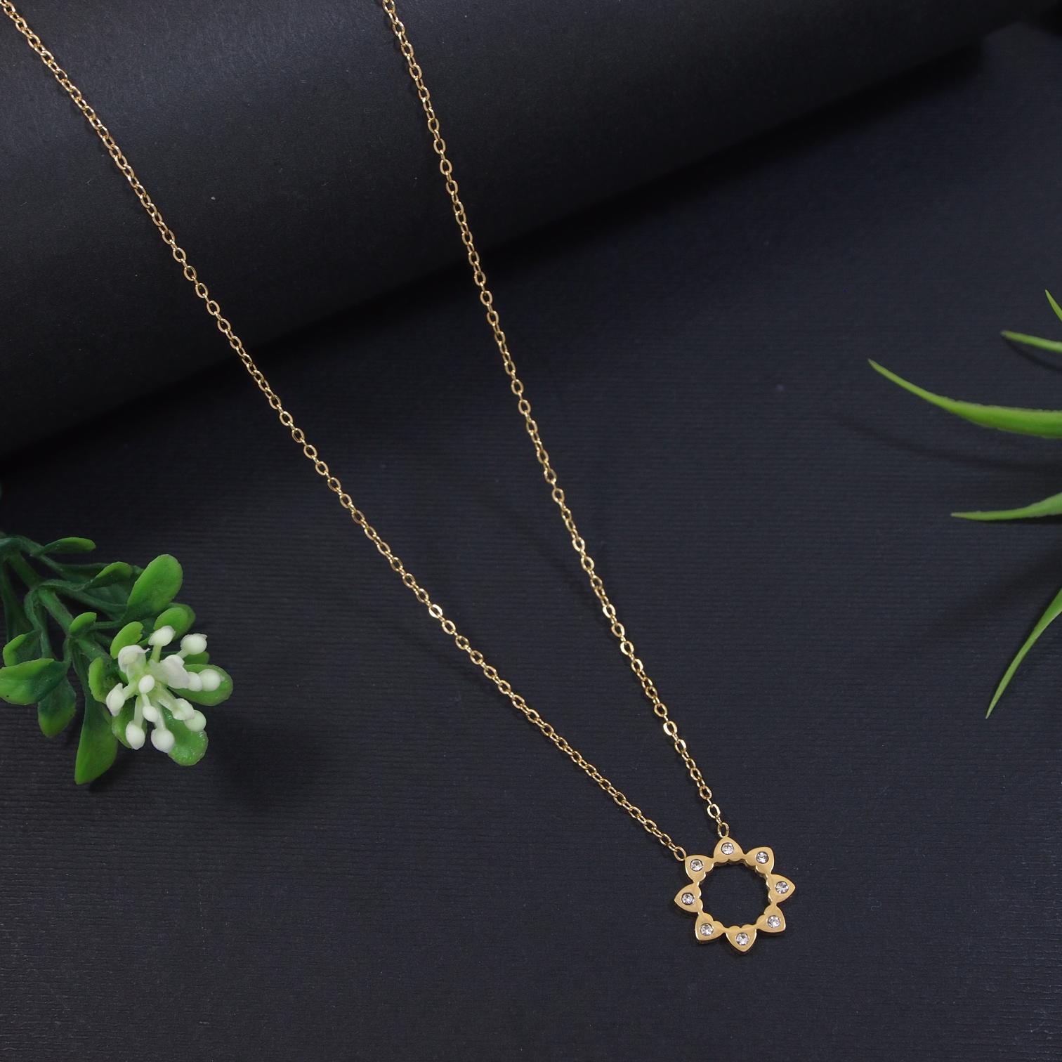 Tarohi Jewels Stainless Steel  Necklace