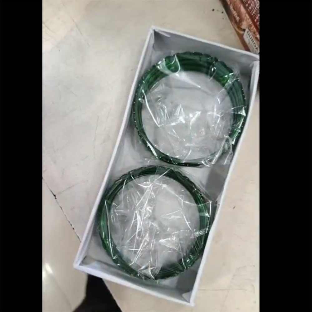 Chitra Bangles Glass Pearl And Austrian Bangle Set (12 Piece In One Box)