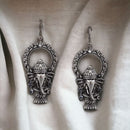 Bevy Pearls Elegant Oxidised Plated Ganesh Dangler Earrings
