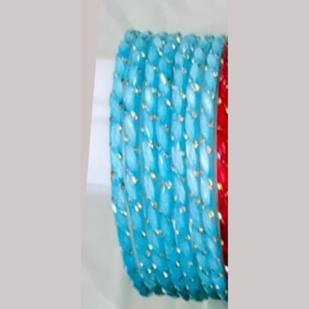 Chitra Bangles Multi Color Glass Bangle (12 Piece In One Box)